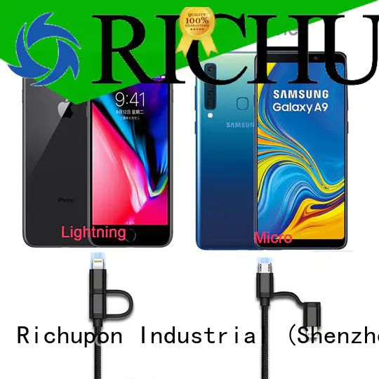 Richupon 2 in 1 usb data cable marketing for charging