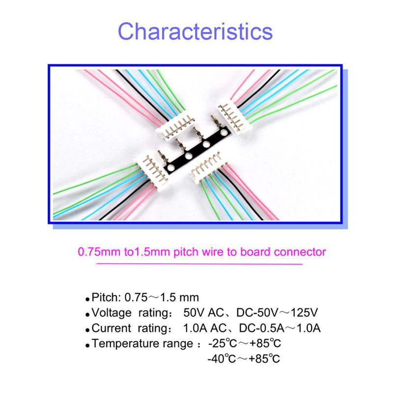 Custom 2.6 mm to 7mm connetor pitch wire harness assembly wholesale