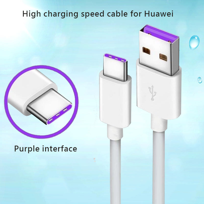 Usb c port cable quick charging data cable for Huawei