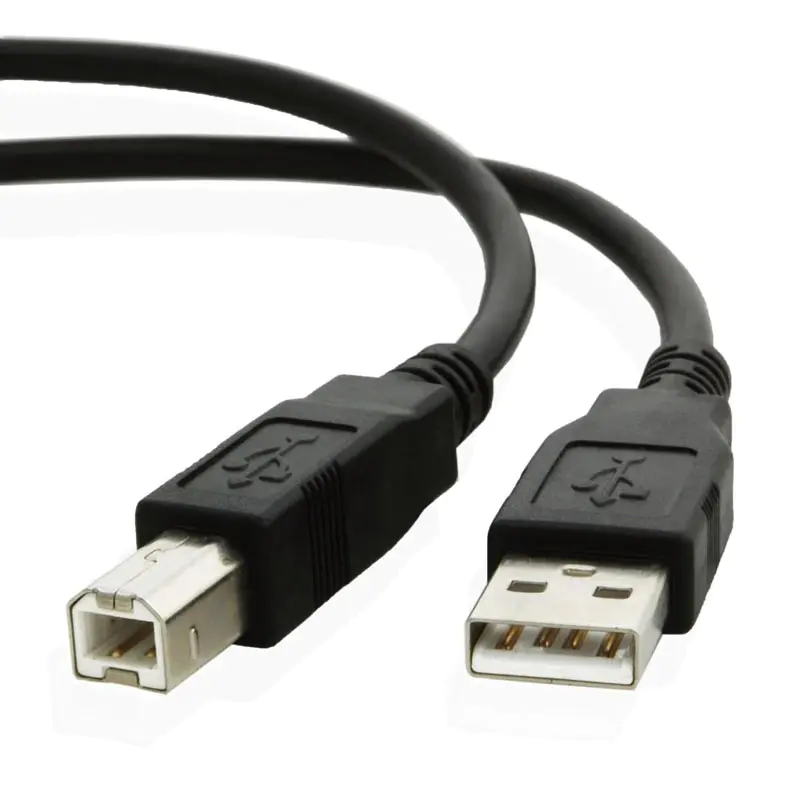 Custom type b cable for multifunction printer/scanner/fax machine