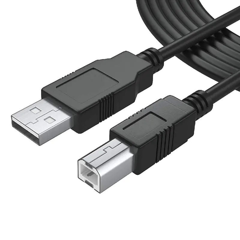 Custom type b cable for multifunction printer/scanner/fax machine