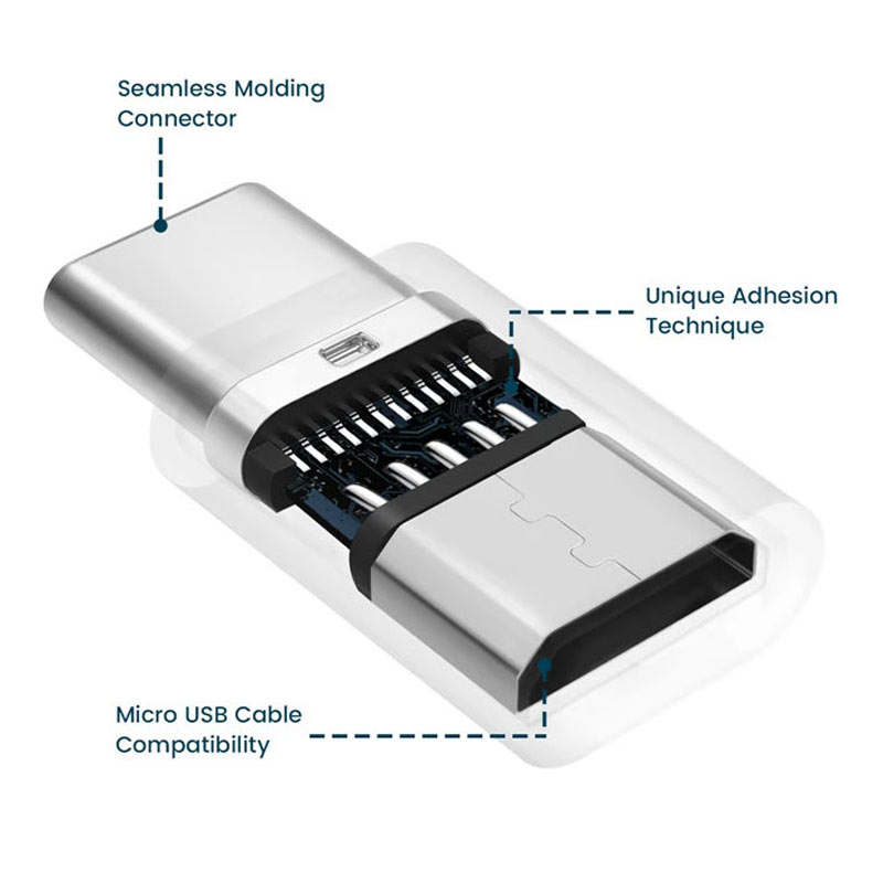 Mobile phone accessory usb-c male to micro usb female converter usb adapter supplier