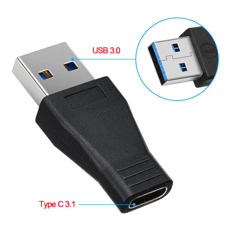 USB 3.1 Gen 1 Type C Male to USB 3.0 A Female Adapter