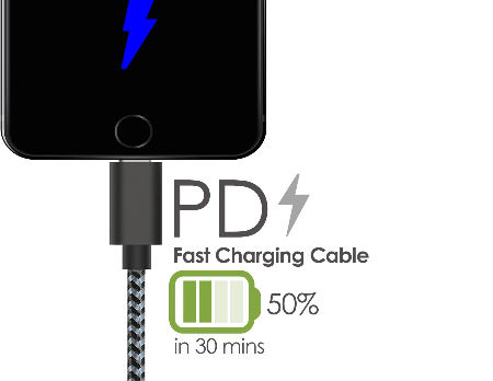 China PD USB-C to lightning Fast Charging cable