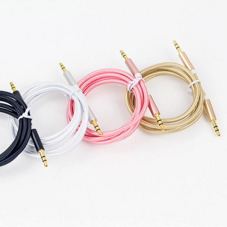 3.5mm Audio Cable Nylon Braided Aux Digital Optical Cable
