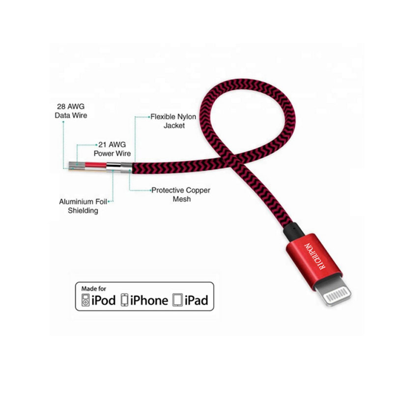 Richupon Wholesale best mfi certified lightning cable supply for data transmission