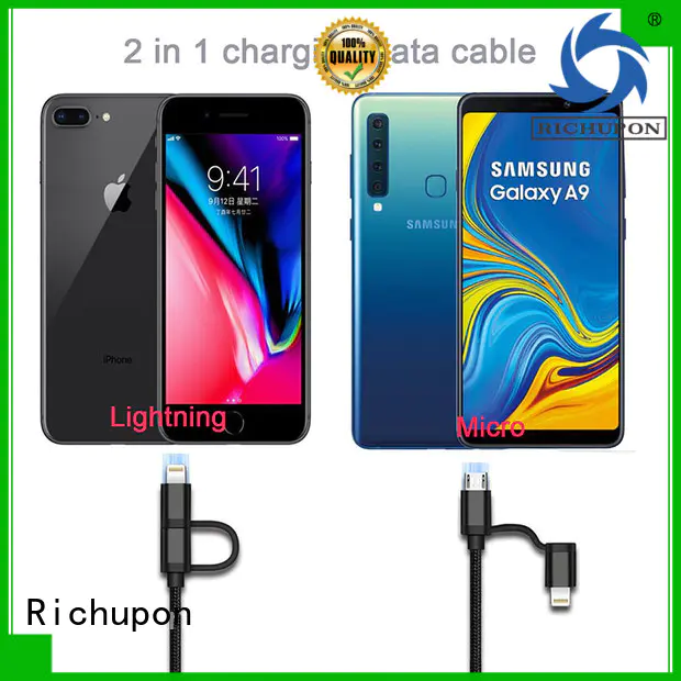 Richupon competitive price 2 to 1 usb cable directly sale for charging