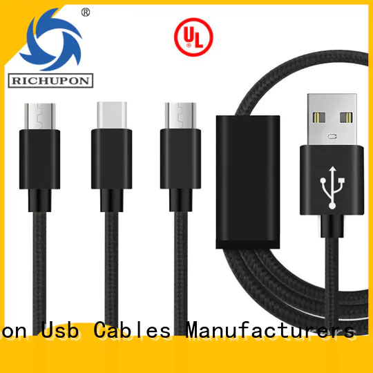 Richupon fast 3 in 1 phone charger cable supply for mobile