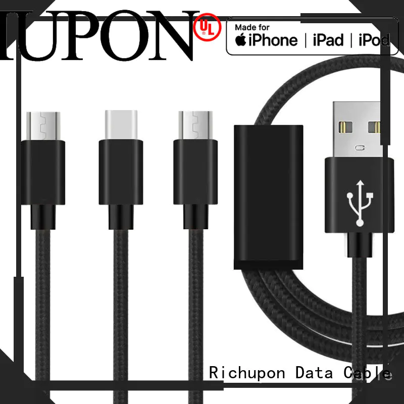 Richupon fashion design cable 3 in 1 directly sale for charging