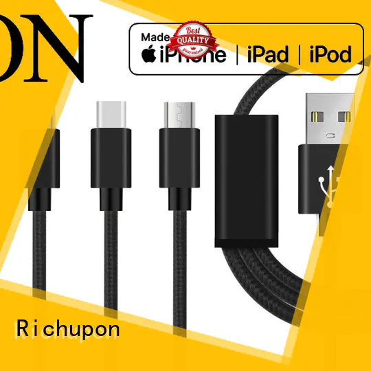 Richupon reasonable price 3 in 1 usb cable manufacturer for charging