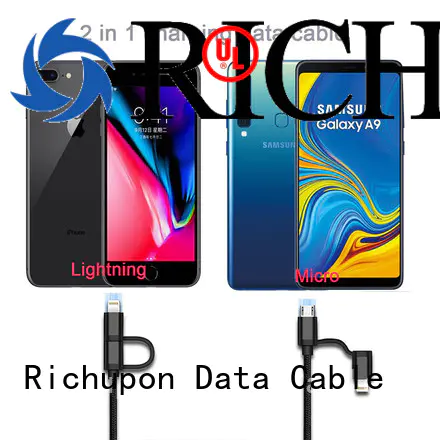 Richupon 2 in one charging cable oem survice for data transmission