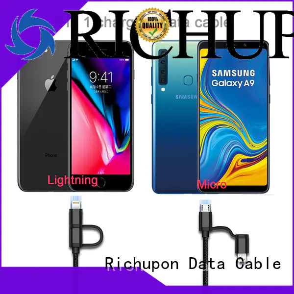 Richupon 2 in 1 charging cable overseas market for data transmission