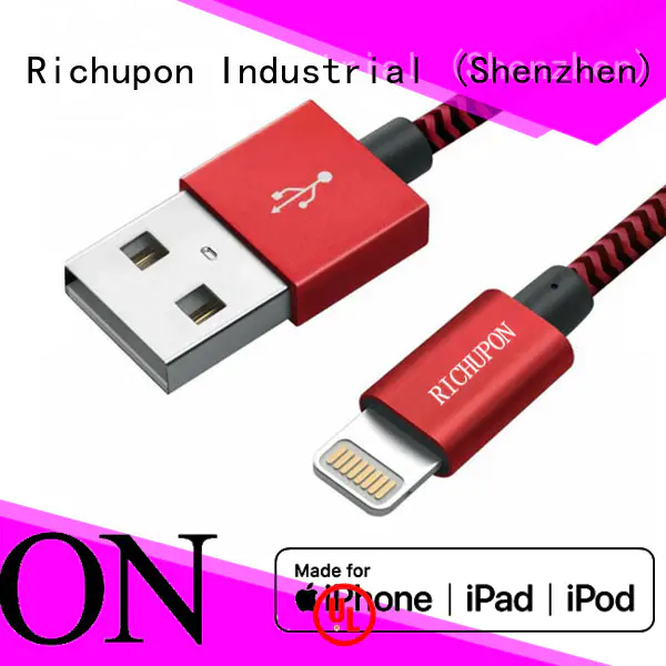 Richupon Custom different types of data cables manufacturers for iPhone