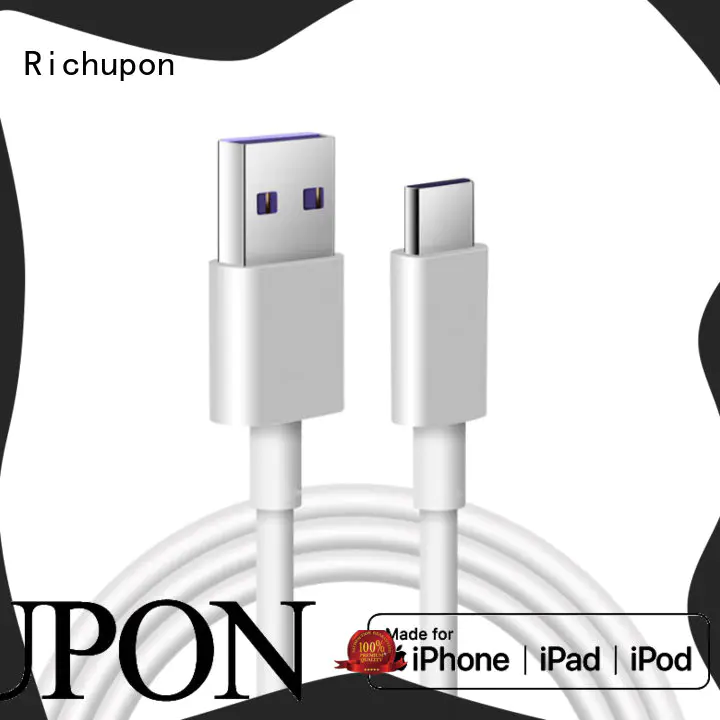 Richupon reliable quality long usb type c cable free design for data transfer