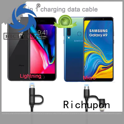 Richupon cable 2in1 lightning manufacturers for data transmission