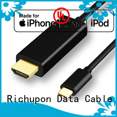 Richupon friendly design hdmi cable for monitor to laptop manufacturer for data transfer