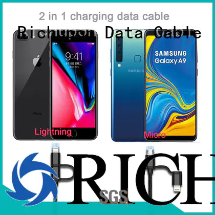 Richupon usb cable 2 to 1 marketing for data transmission