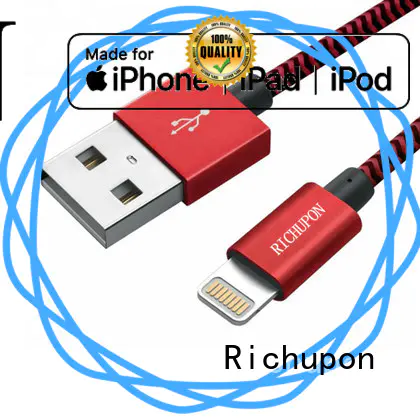 Richupon mfi certified iphone cable bulk production for data transfer