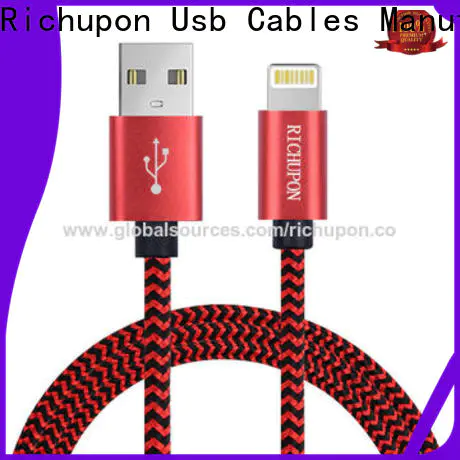 Richupon Custom mfi certified lightning to usb cable factory for data transmission