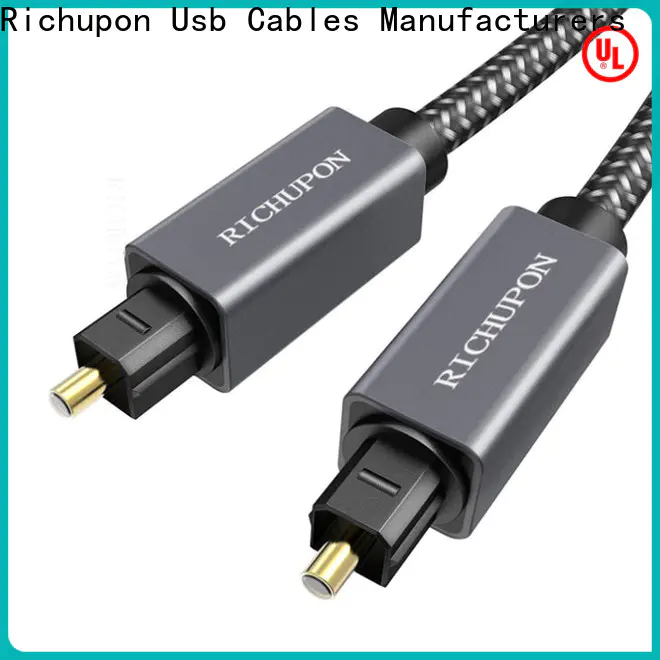 Richupon cable24k digital audio optical cable factory for headphones