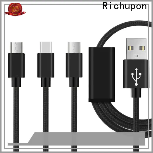 Richupon braided 3 in one cable manufacturers for data transmission