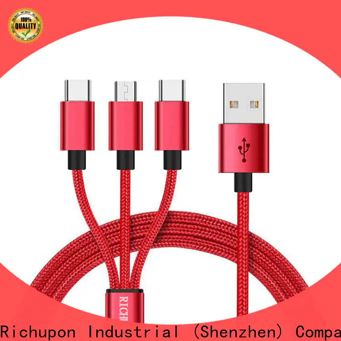 Richupon Best trident 3 in 1 charging cable for business for mobile