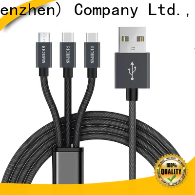 Richupon nylon 3 in 1 retractable usb cable factory for gamecube