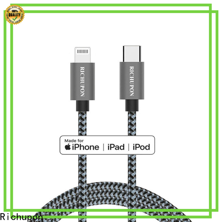 Richupon nylon usb 3.0 lightning cable for business for data transfer