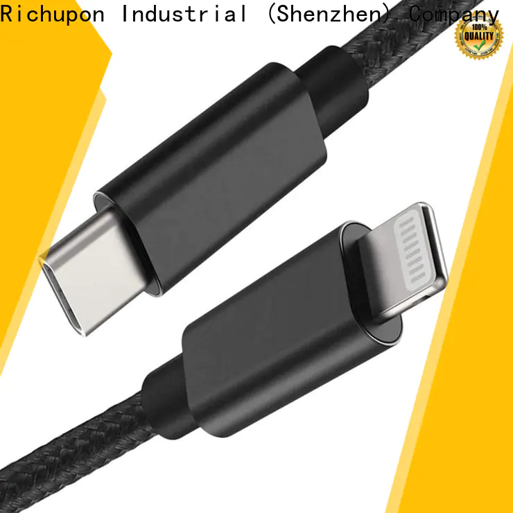 Richupon High-quality metal lightning cable supply for apple