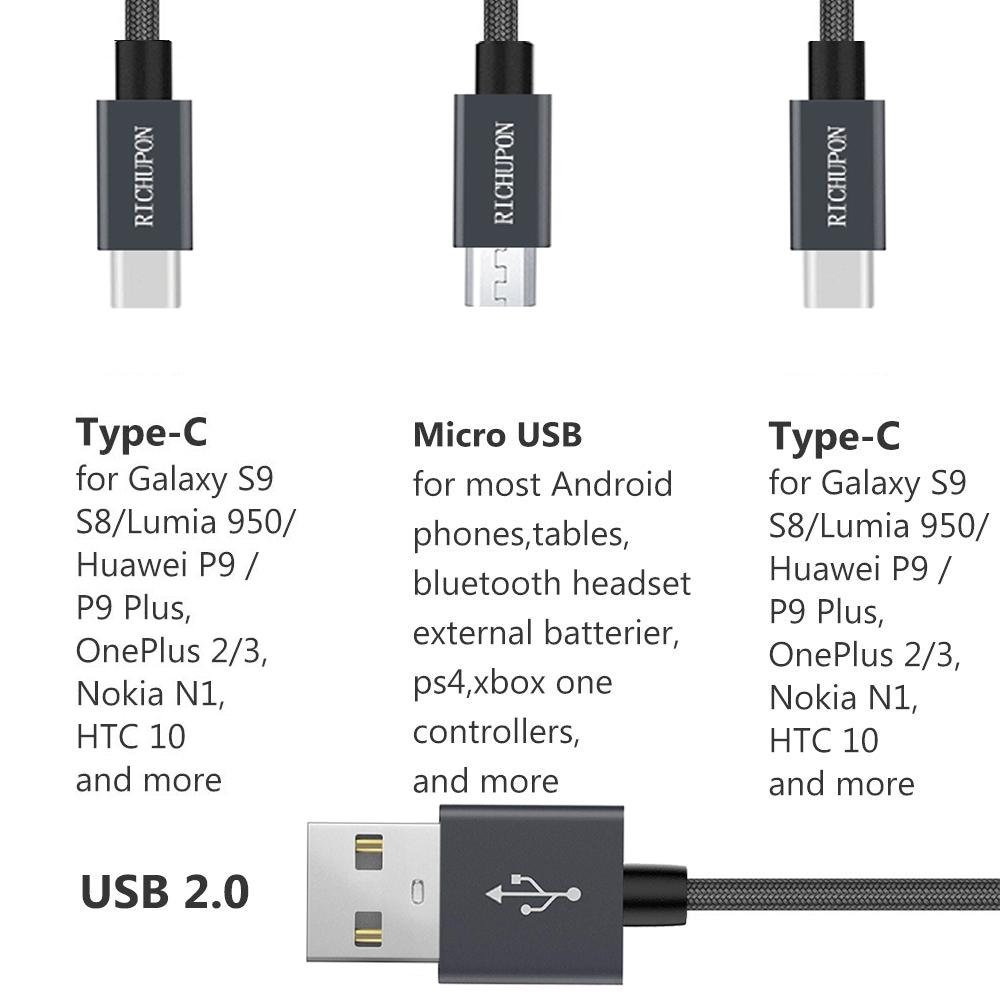 Richupon usb 3 in 1 usb cable suppliers for mobile-4