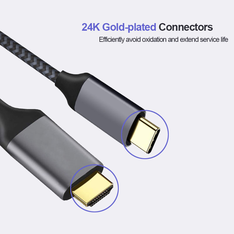 Custom best usb c to hdmi cable for macbook pro 4k60hz manufacturers for video transfer-2