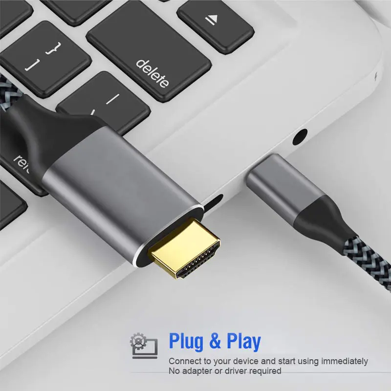 Custom best usb c to hdmi cable for macbook pro 4k60hz manufacturers for video transfer