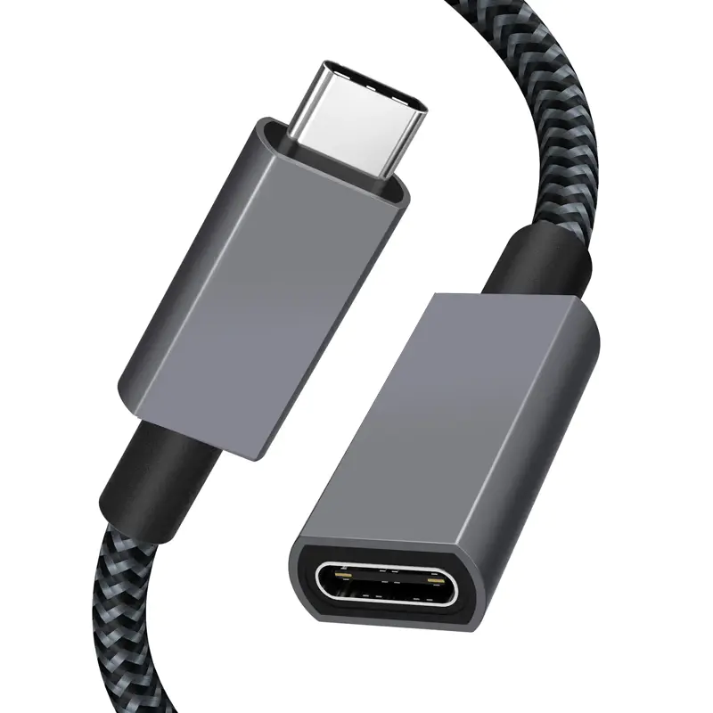 USB C Extension Cable, 100W 10Gbps USB-C 3.1 Gen 2 Male to Female Cable, 4K Video Cable